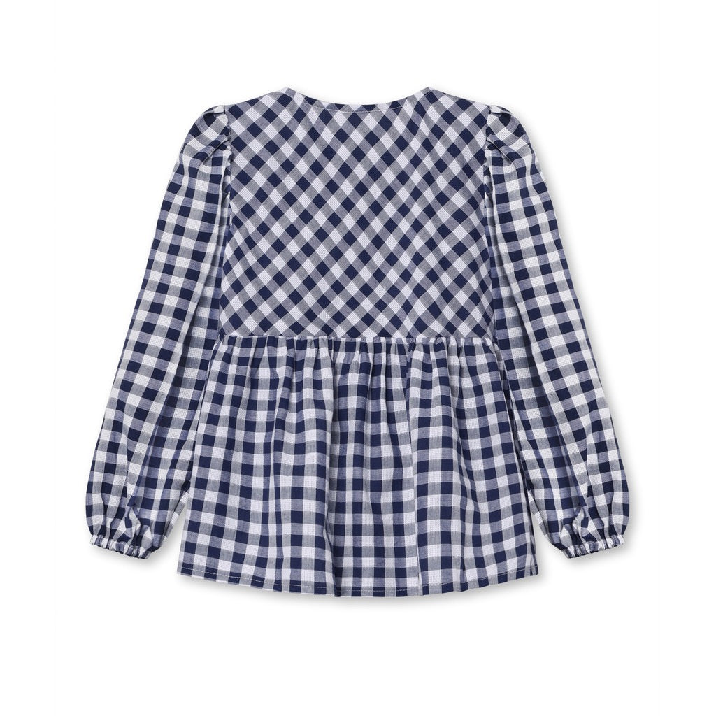 Fliink Zorro bluse LS - Insignia Sandshell check