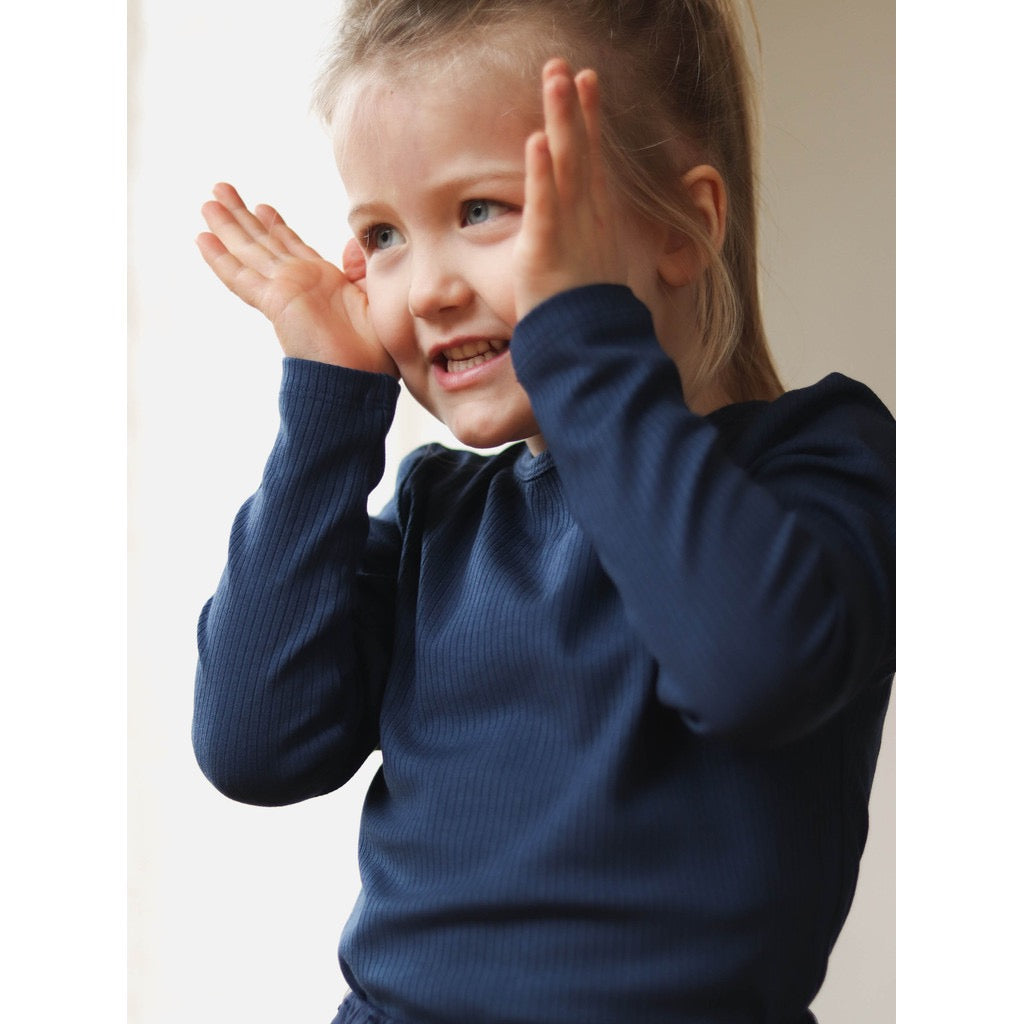 Fliink Kenna LS Bluse - Insignia Blue