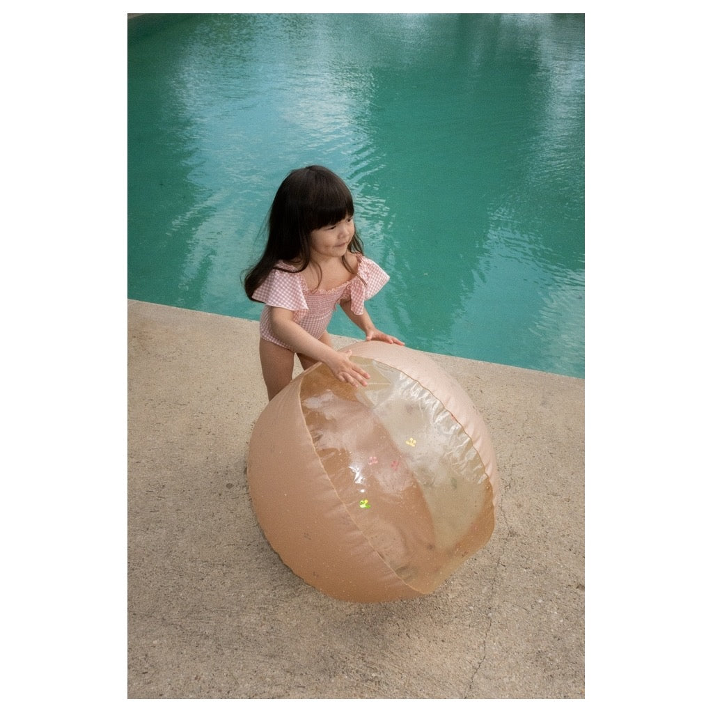 Konges Sløjd BEACH BALL LARGE - MULTI CHERRY BLUSH TRANSPARENT