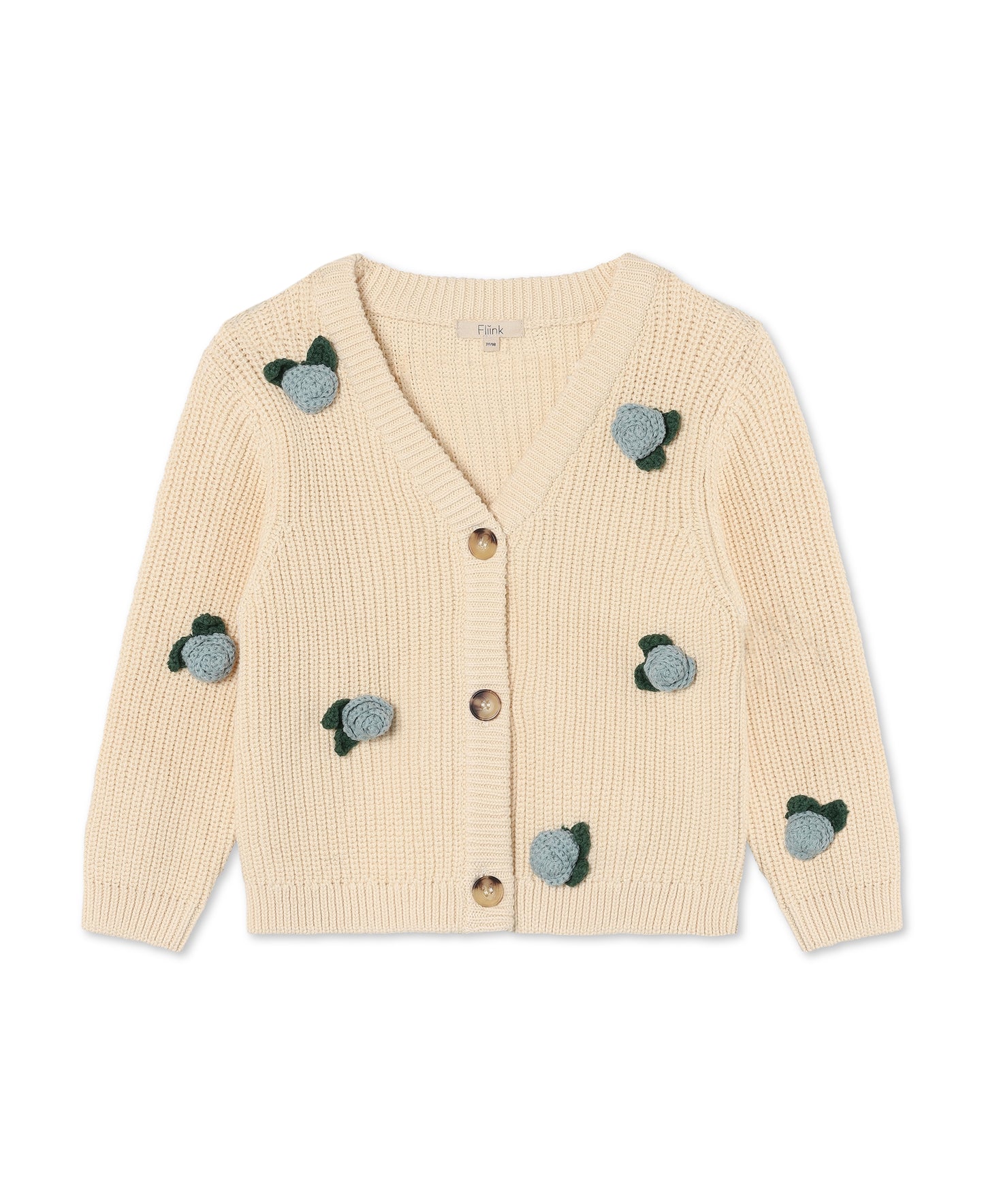 Fliink Cool Flower Cardigan - Sandshell