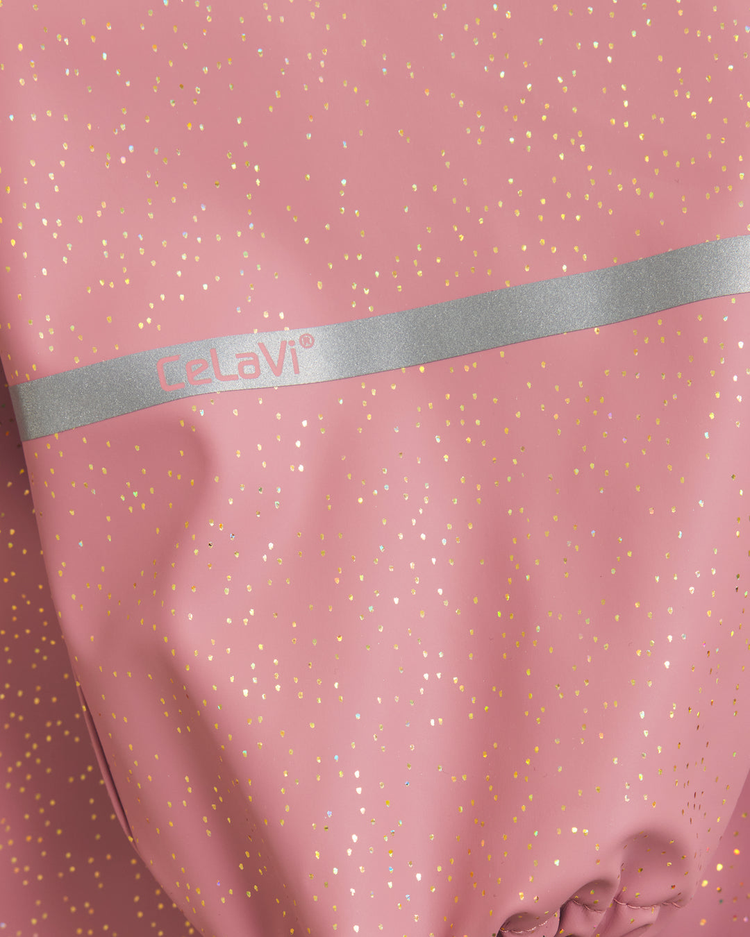 Celavi glitter Regndragt - Nostalgia Rose