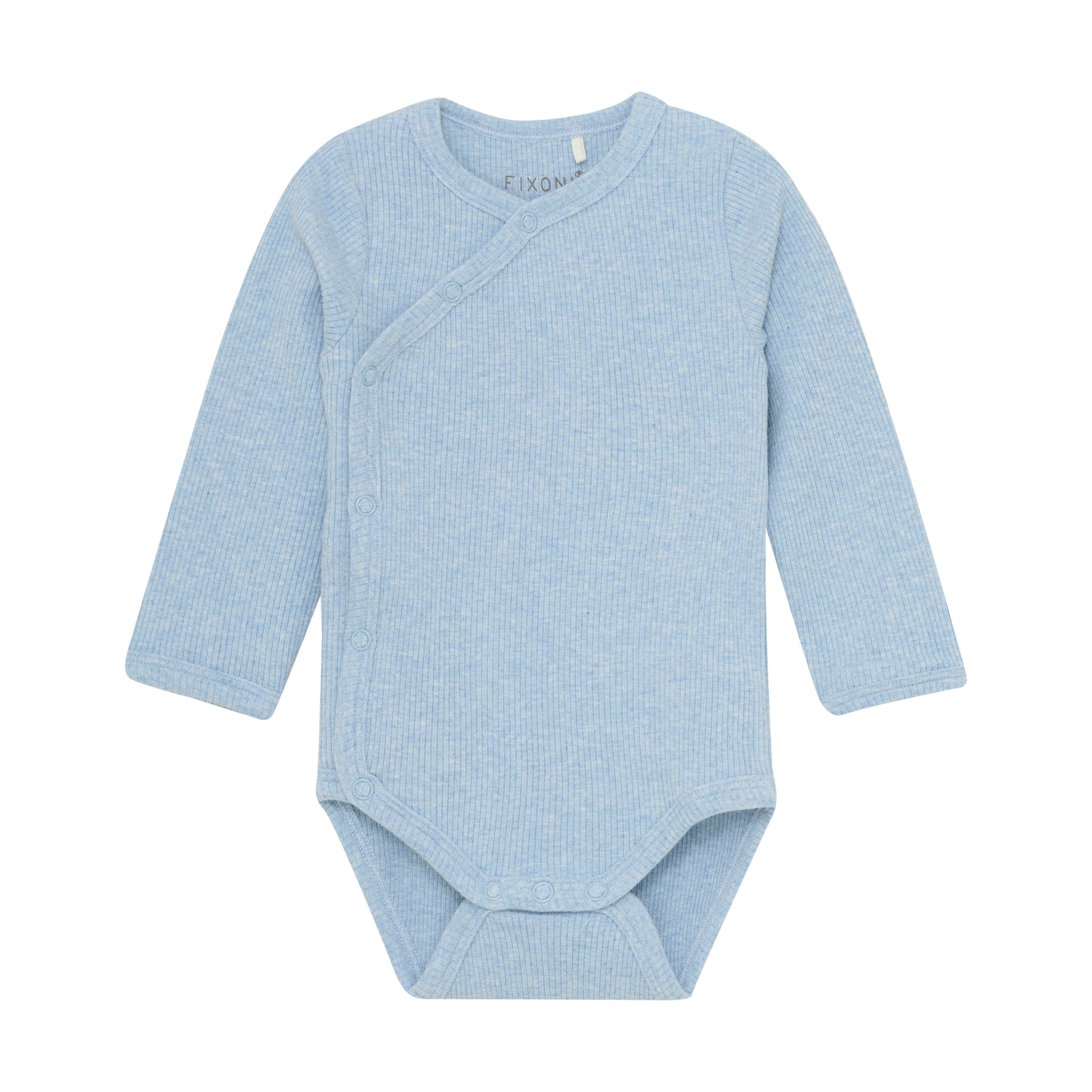 Fixoni rib body LS - Blue Fog Melange