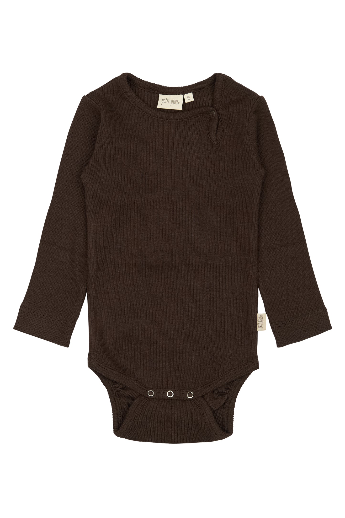 Petit Piao Body L/S Modal - Coffee Bean