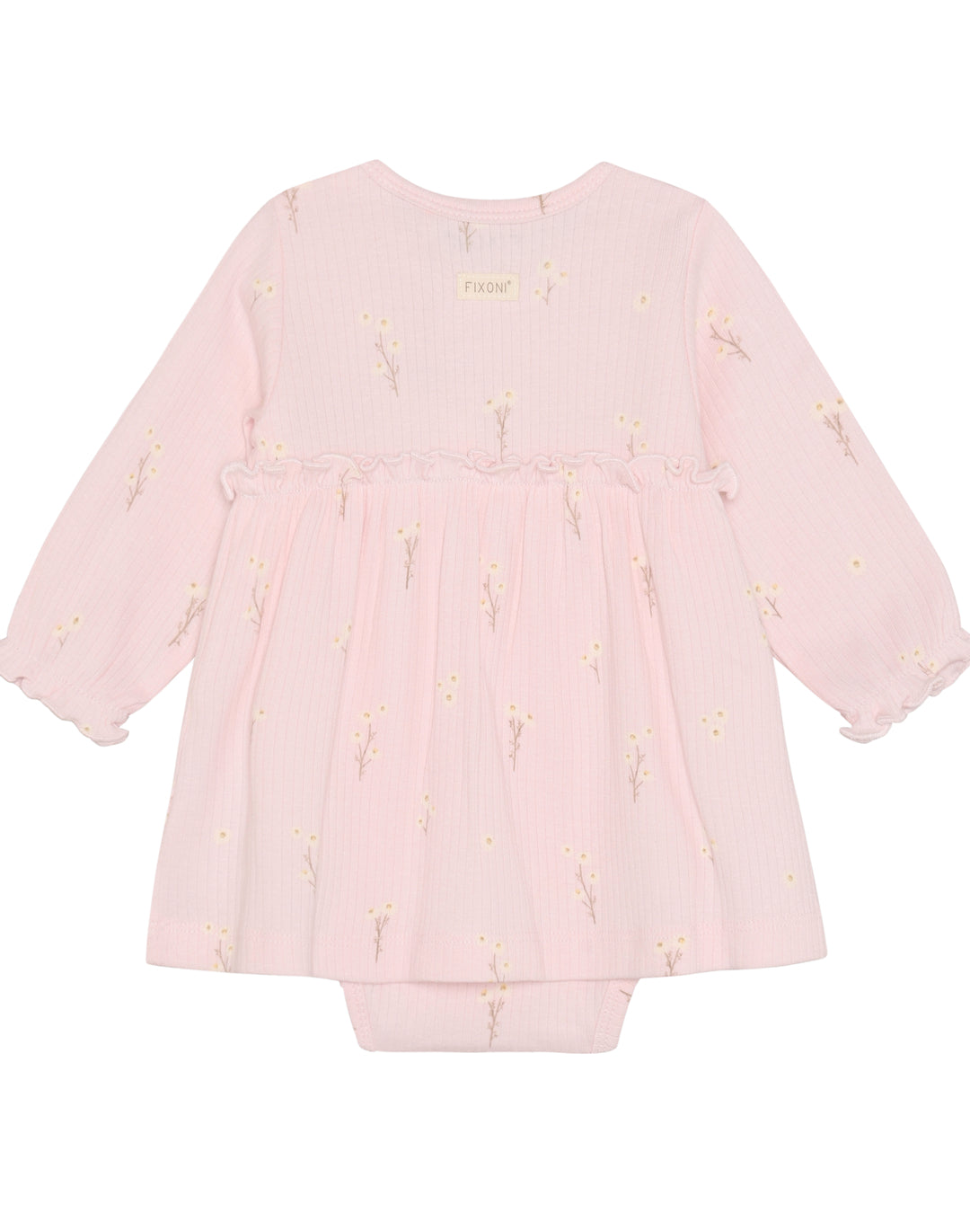 Fixoni Body Dress LS Rib - Potpourri