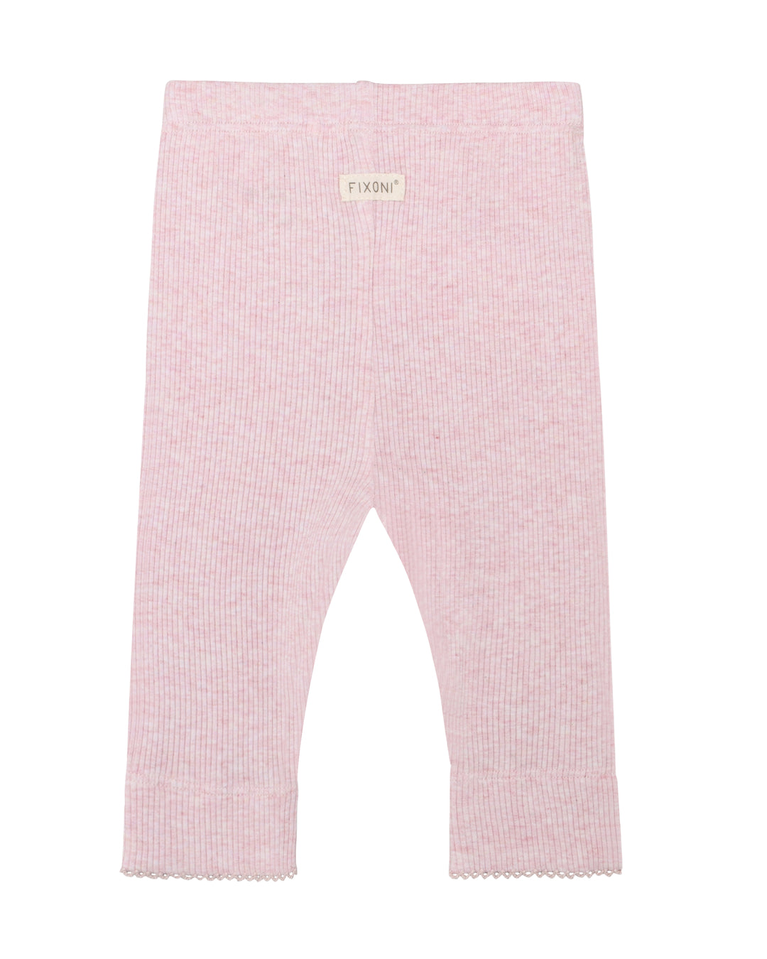 Fixoni  Melange rib Leggings - Bleached Mauve