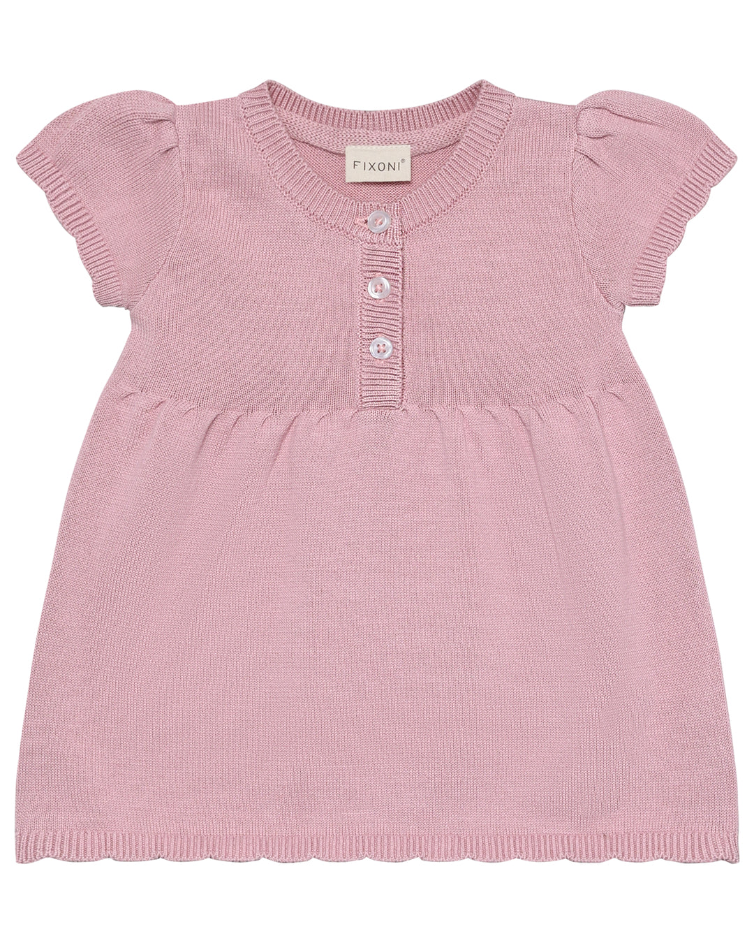 Fixoni strik Kjole SS - Bleached Mauve