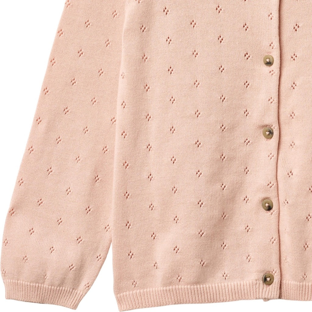 Wheat Maia Strik Cardigan - Powder