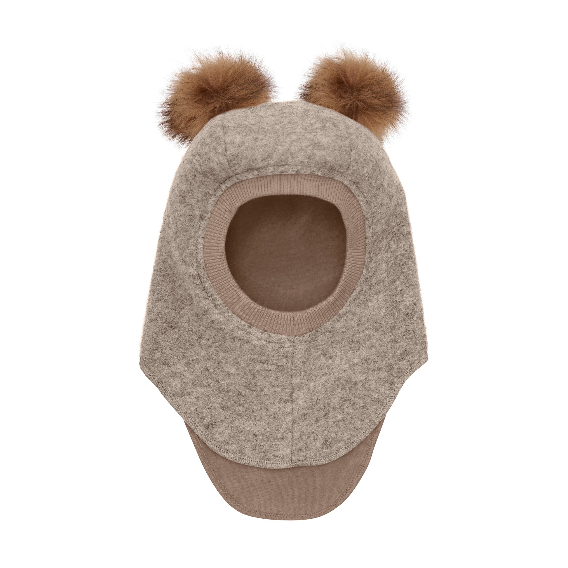 Huttelihut Woll-Schlupfmütze mit Bommel