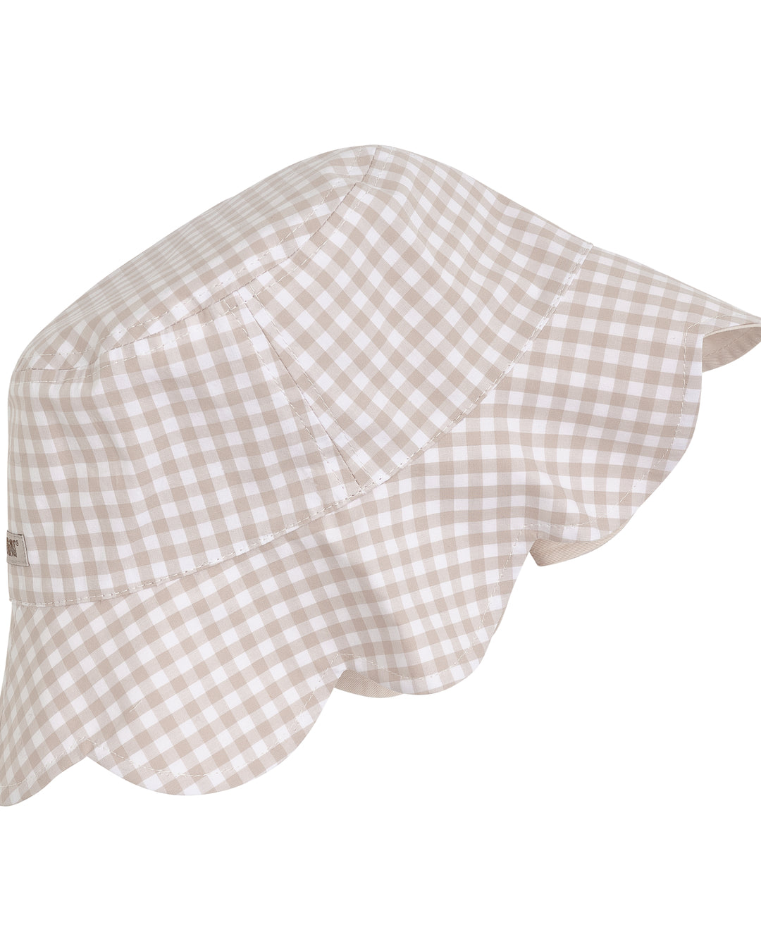 HUTTEliHUT Check Bøllehat  UPF 50+ - White Pepper