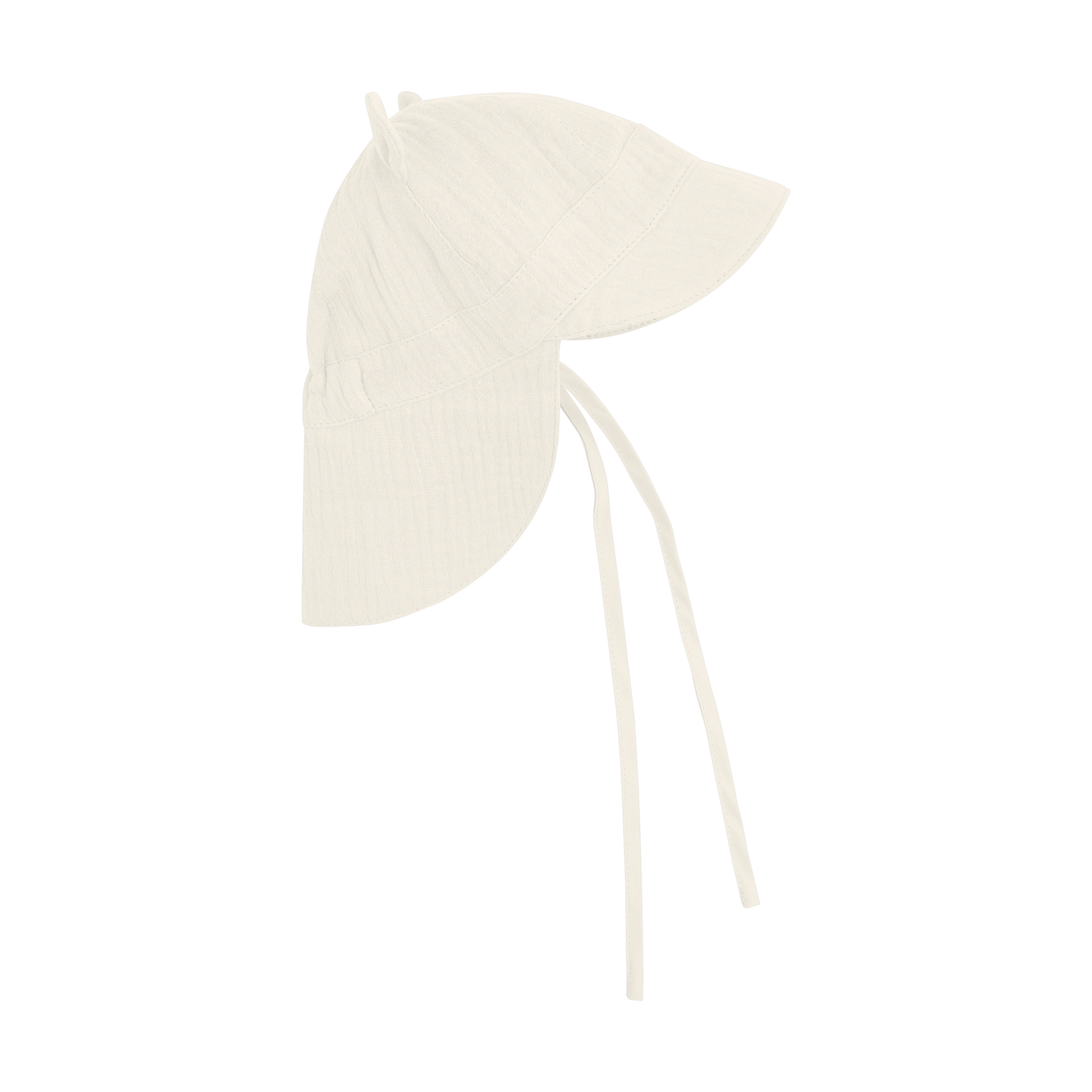 HUTTEliHUT Muslin Sommerhat med ører - Antique White