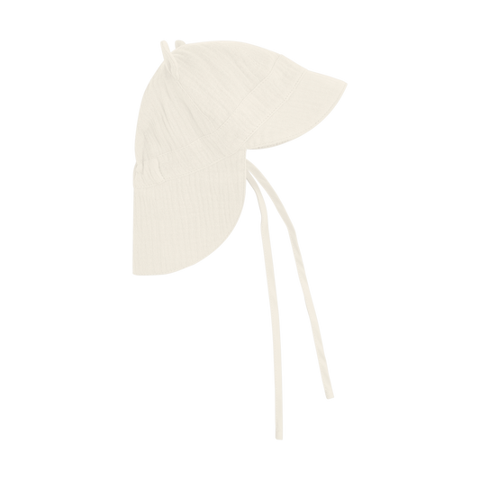 HUTTEliHUT Muslin Sommerhat med ører - Antique White