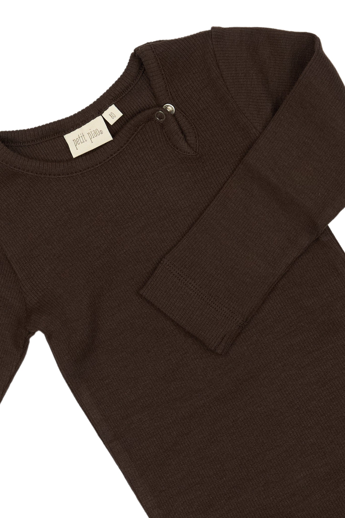 Petit Piao Body L/S Modal - Coffee Bean