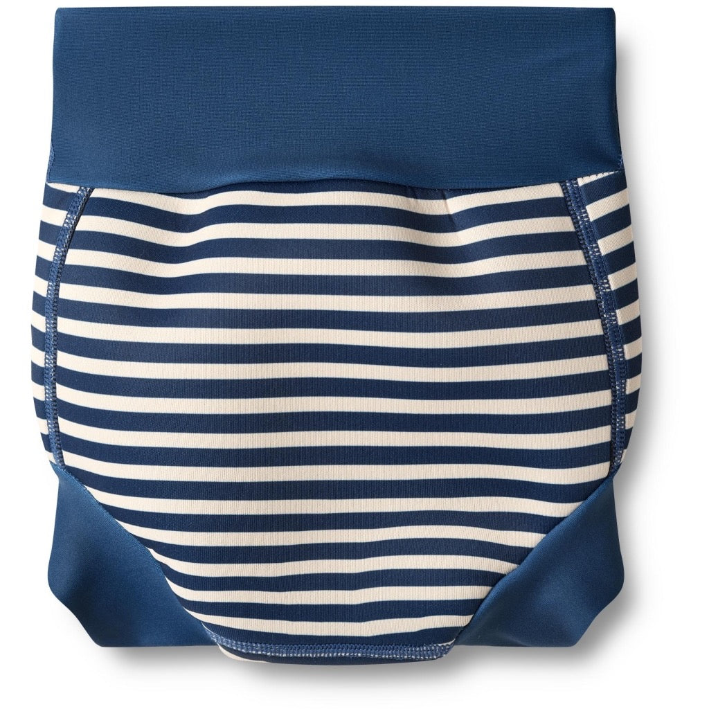 Wheat-Neopren-Windelhose – Indigo-Streifen
