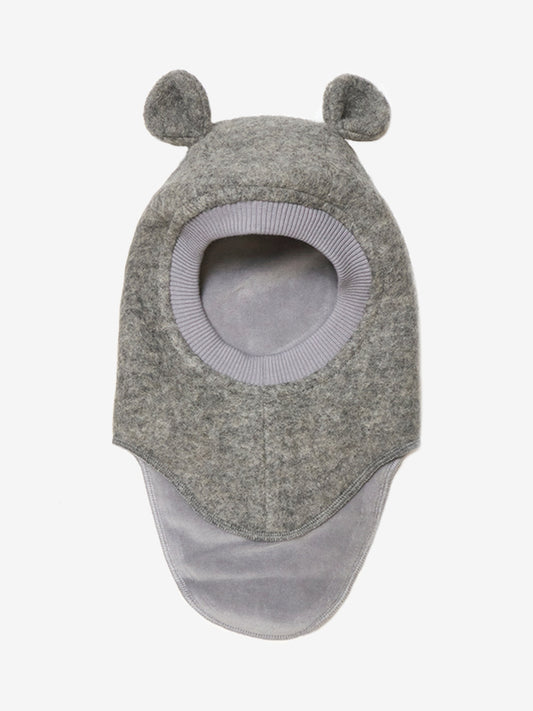 Huttelihut Elefanthue med bamseører - Medium Grey Melange