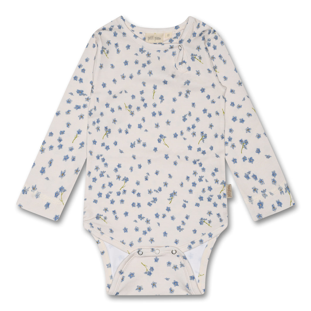 Petit Piao Body Body L/S - Forget Me Not