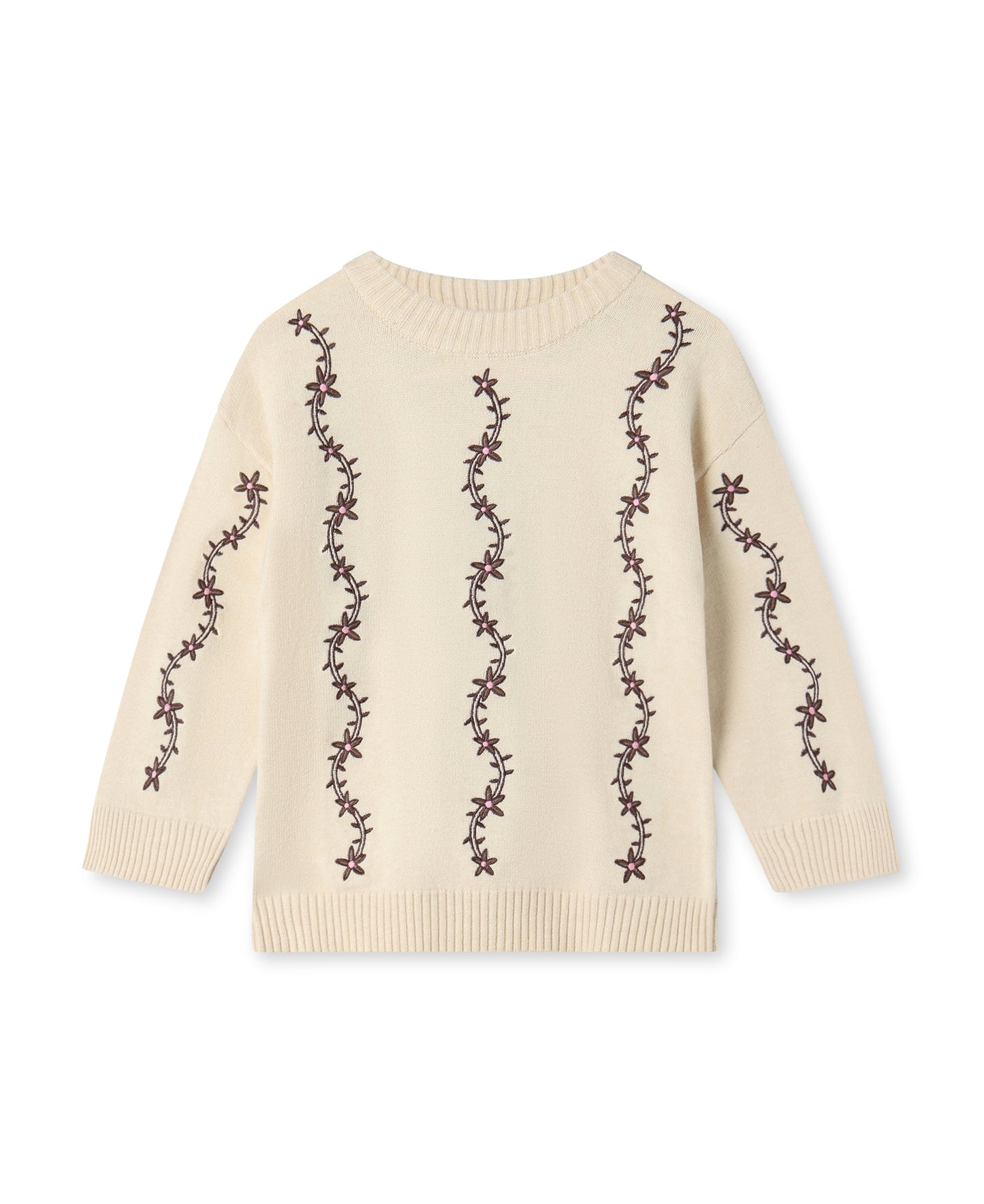 Fliink Alon Flower strik Bluse - Sandshell