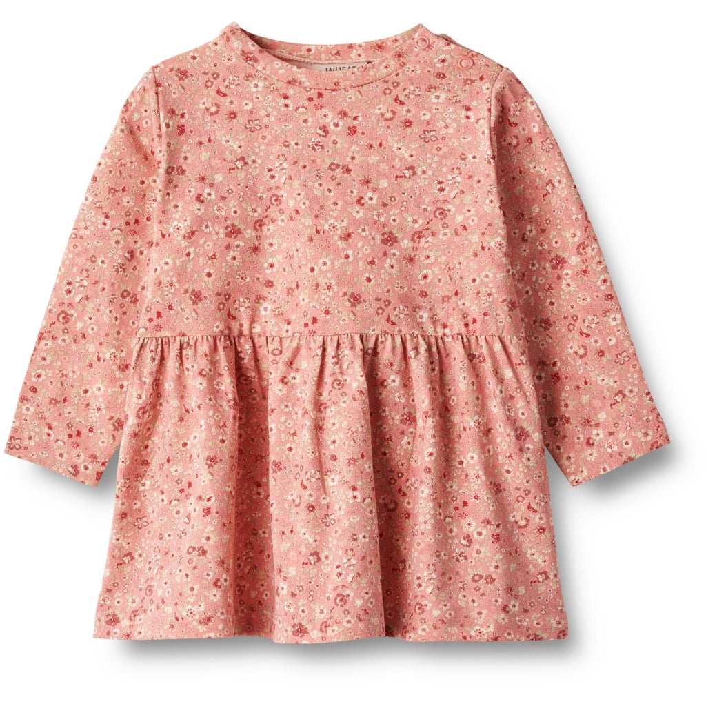 Wheat Sessa Kjole LS - Rosette flowers