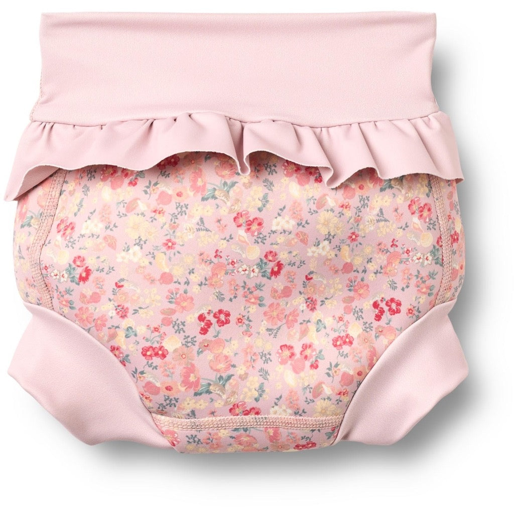 Wheat Rita Neoprene Svømmebukser - Powder flowers and seashells