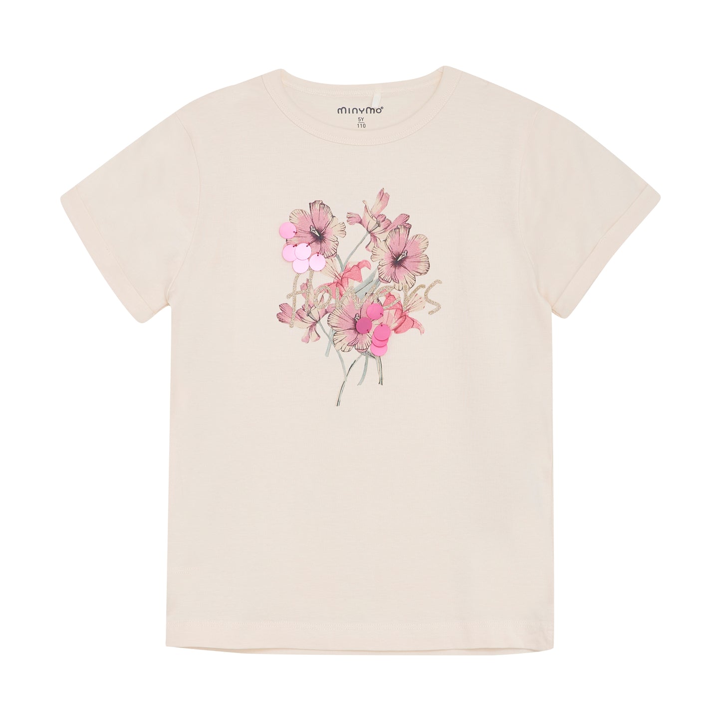 Minymo T-shirt SS - White Swan