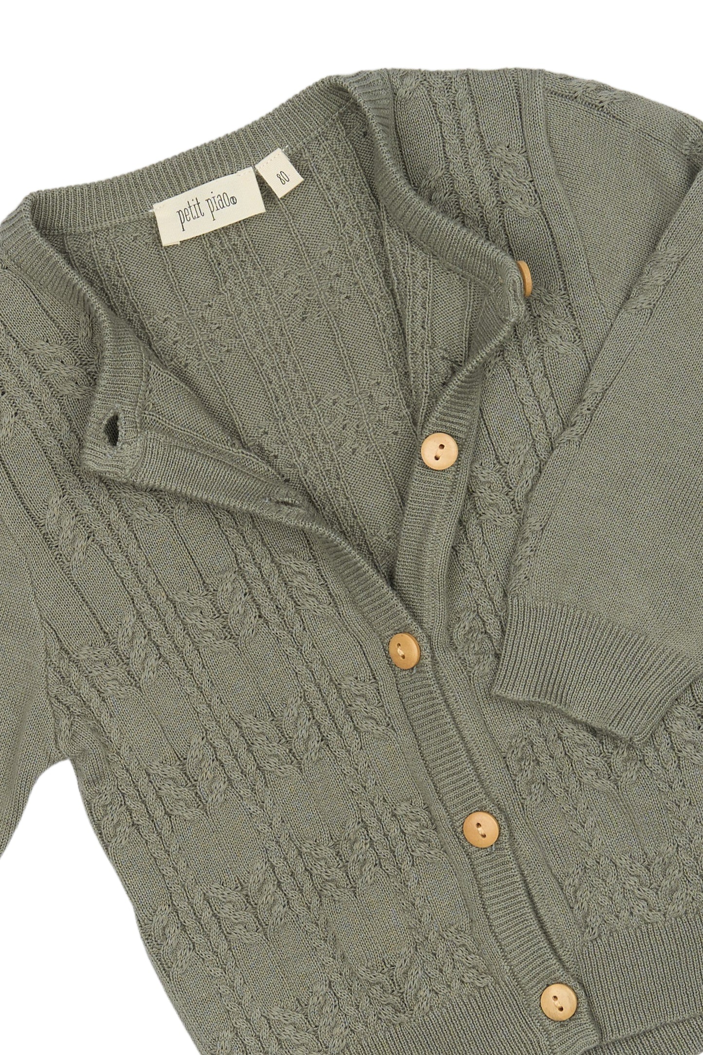 Petit Piao Dor strik Cardigan - Dusty Moss