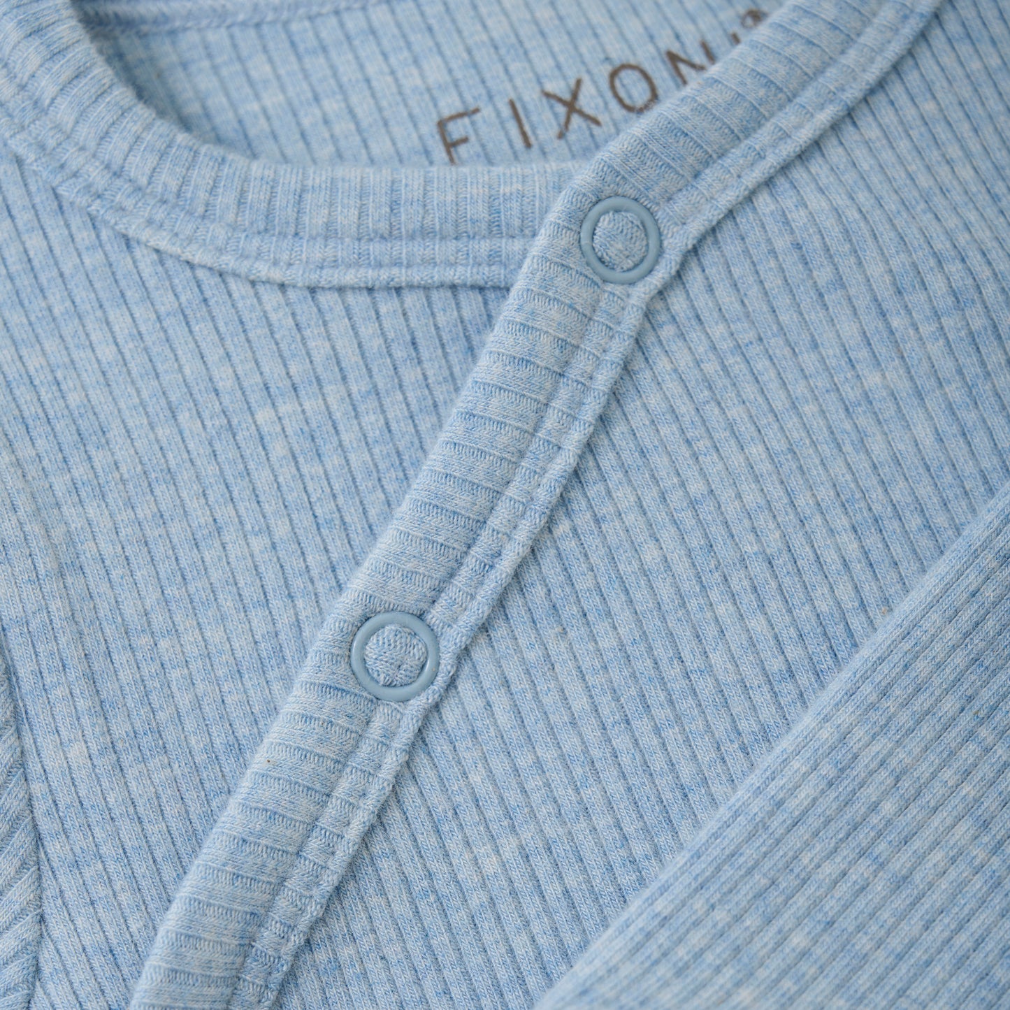 Fixoni rib body LS - Blue Fog Melange