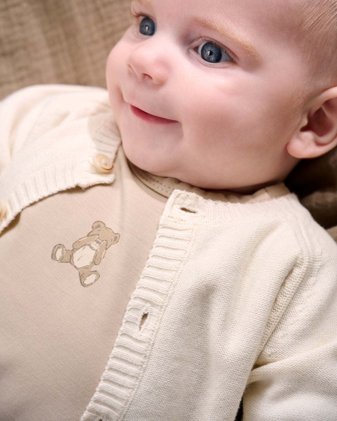 Fixoni Strik Cardigan - Antique White