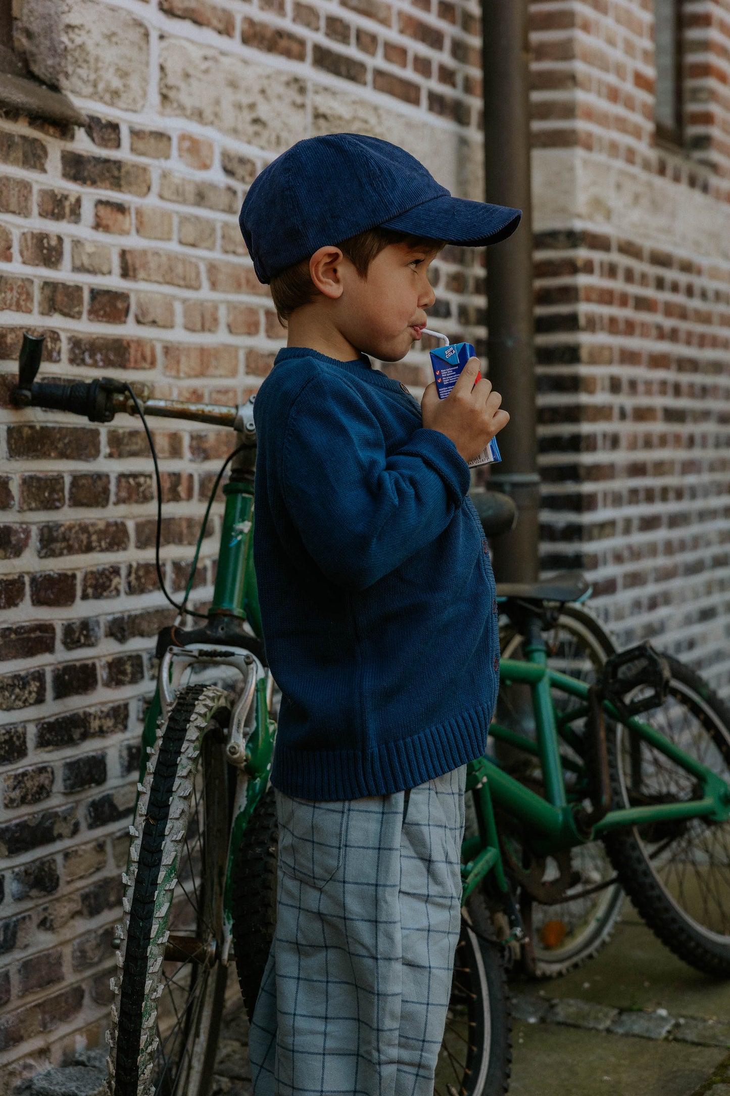 Fliink Mahdi strik Cardigan - Insignia Blue