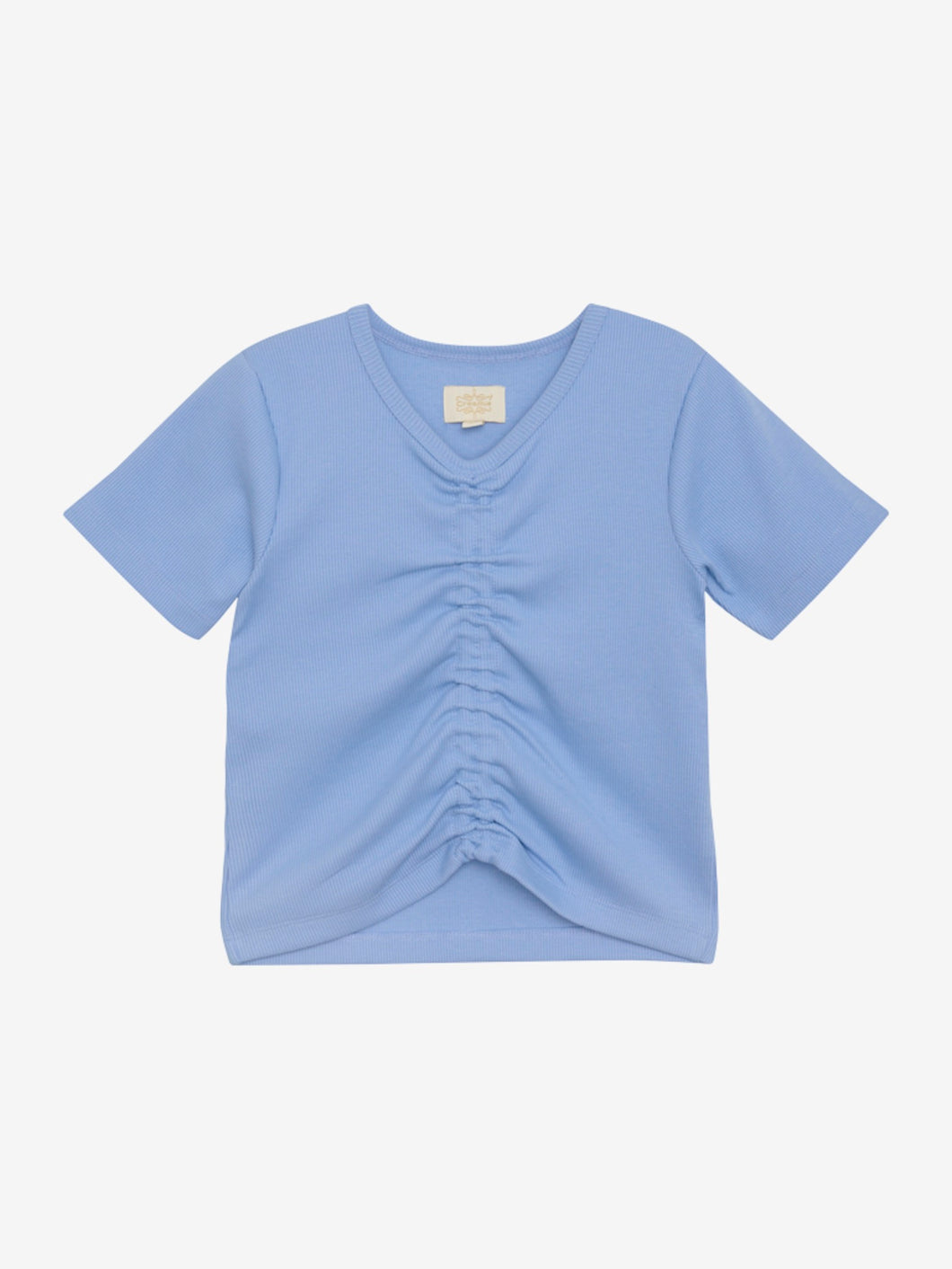Creamie Rib T-shirt SS - Bel Air Blue