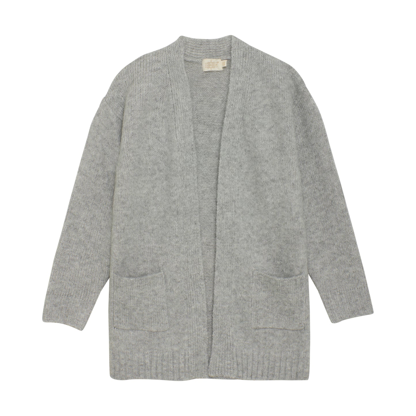 Creamie Lang Cardigan - Light Grey Melange