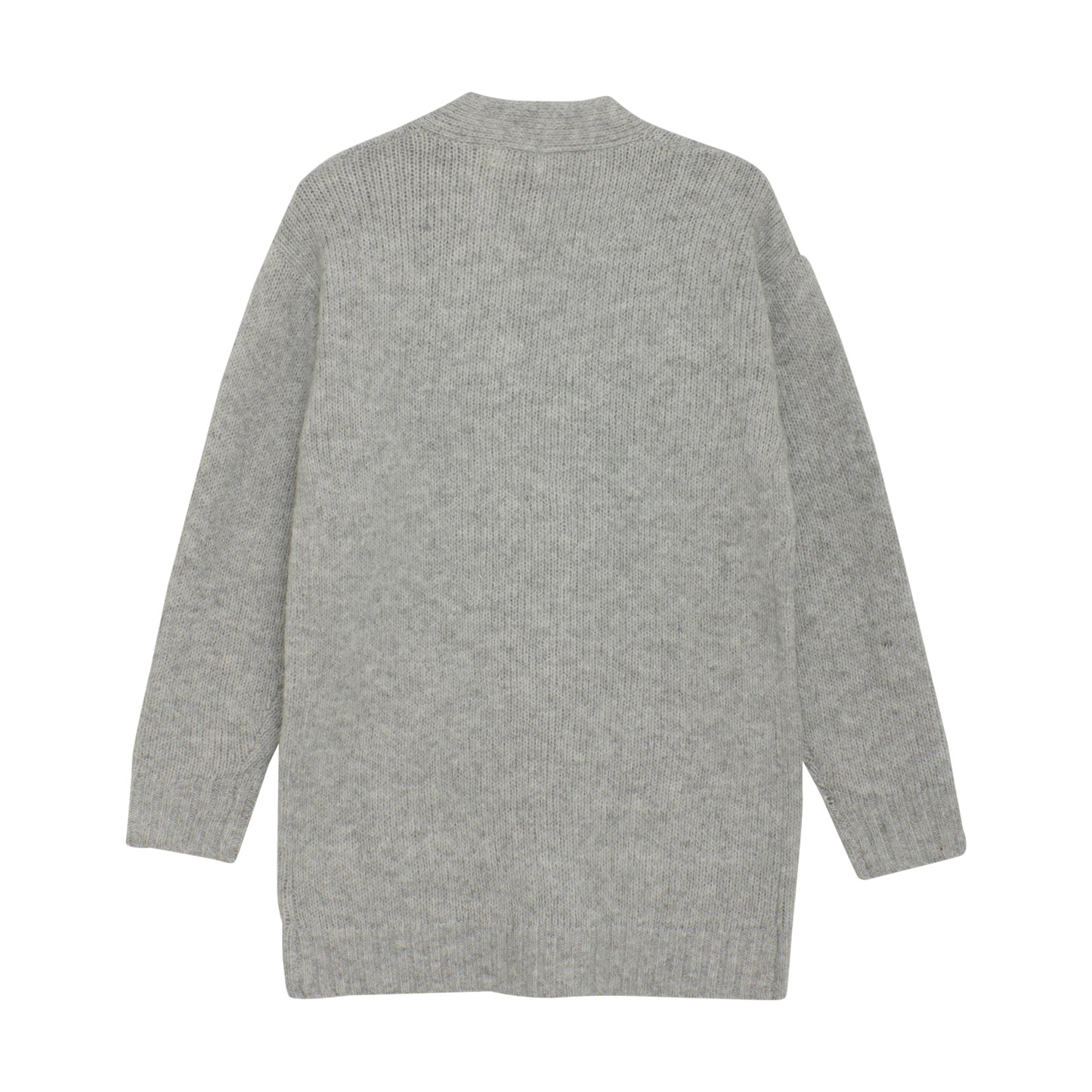 Creamie Lang Cardigan - Light Grey Melange