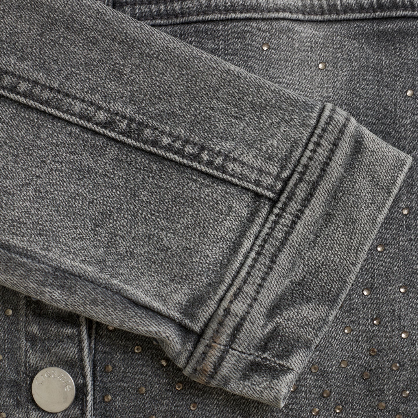 Creamie Jeansjacke -Light Grey Denim