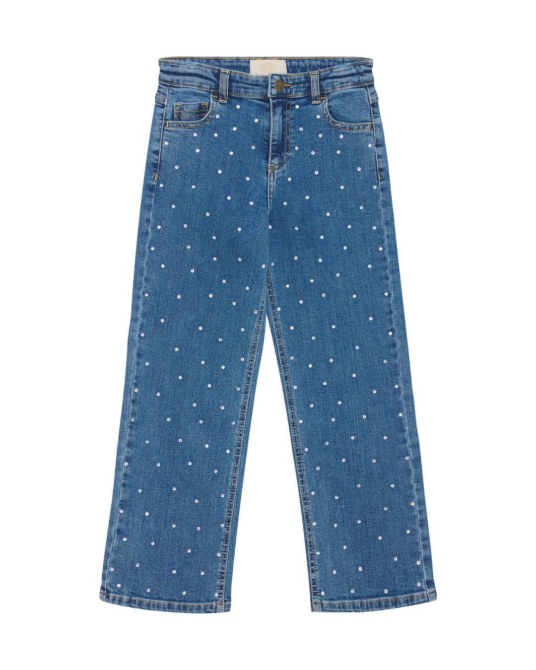 Creamie denim Bukser rhinestone - Blue Denim