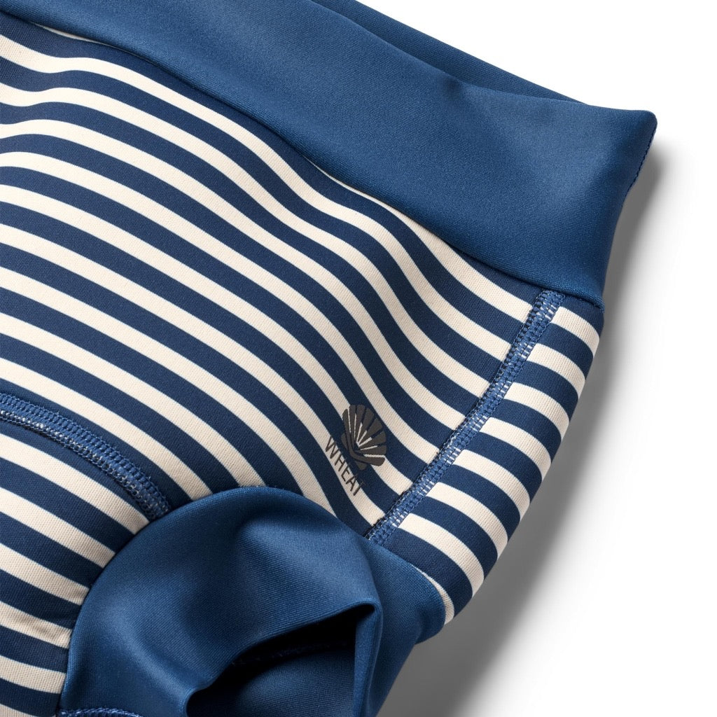 Wheat-Neopren-Windelhose – Indigo-Streifen