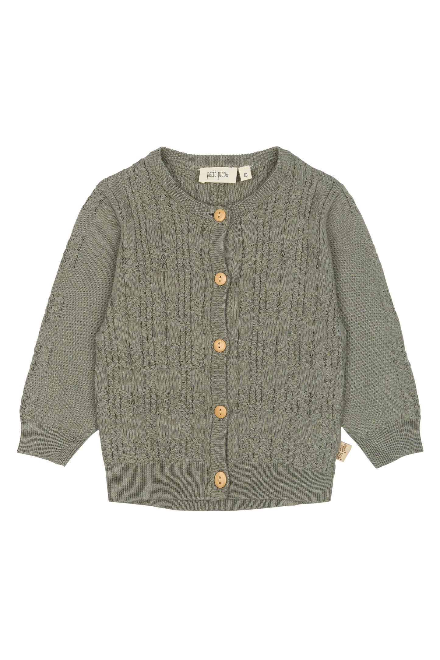 Petit Piao Dor strik Cardigan - Dusty Moss