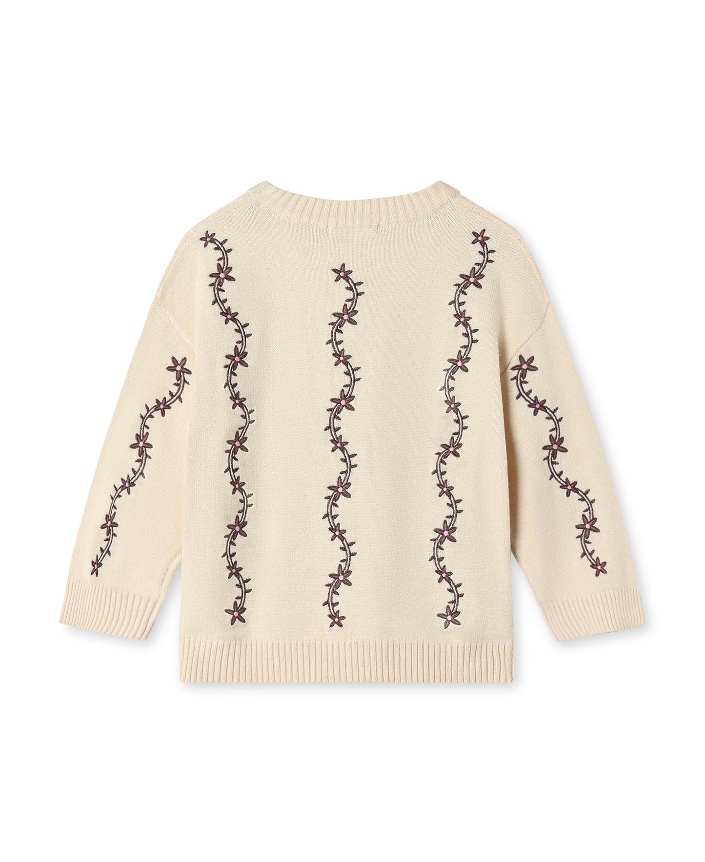 Fliink Alon Flower strik Bluse - Sandshell