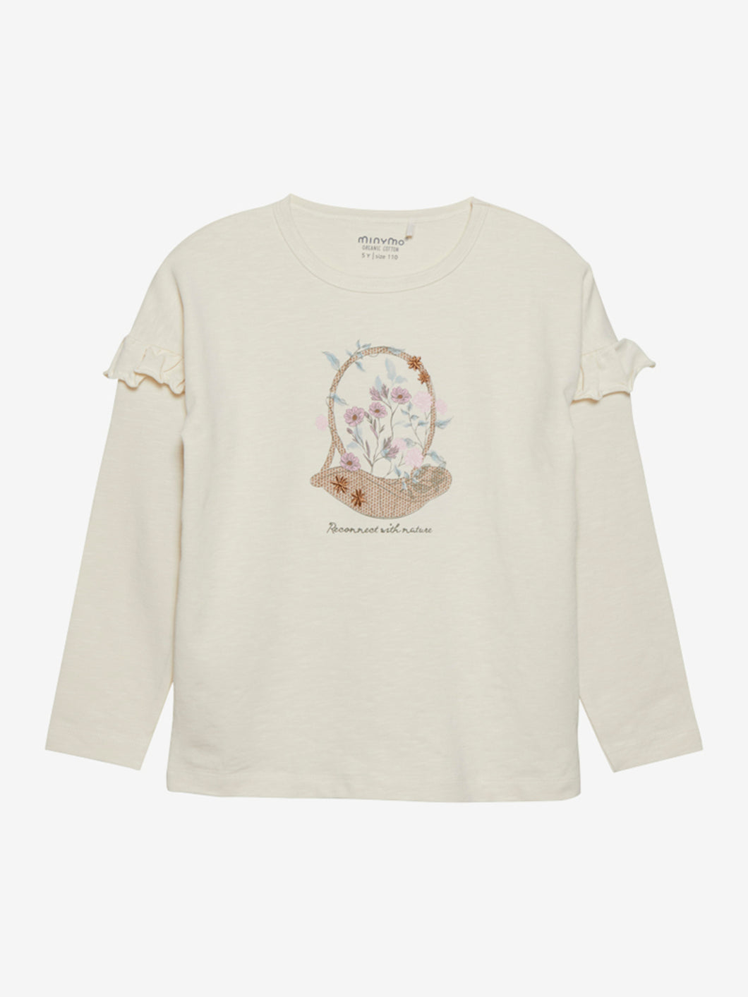 Minymo T-shirt LS - Seedpearl