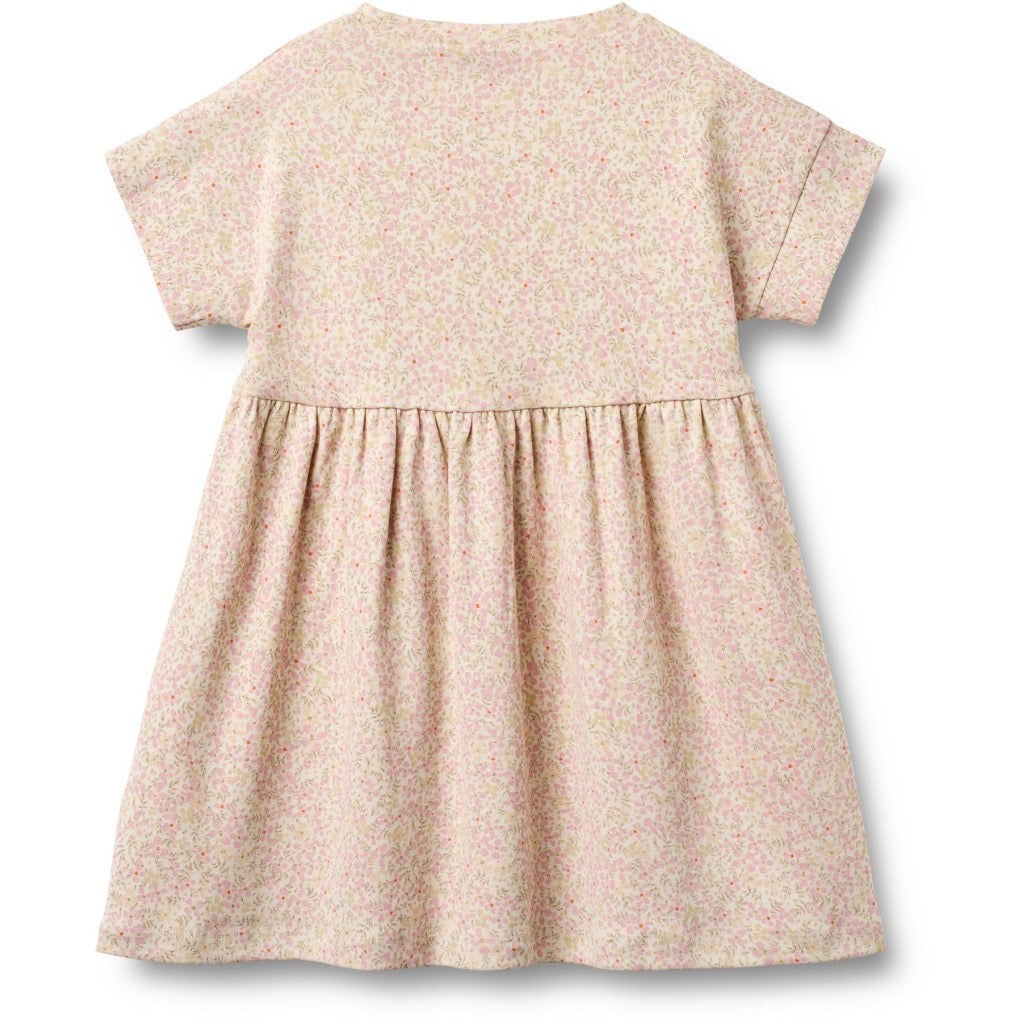 Wheat Emilie Jersey Kjole S/S - Coral flowers