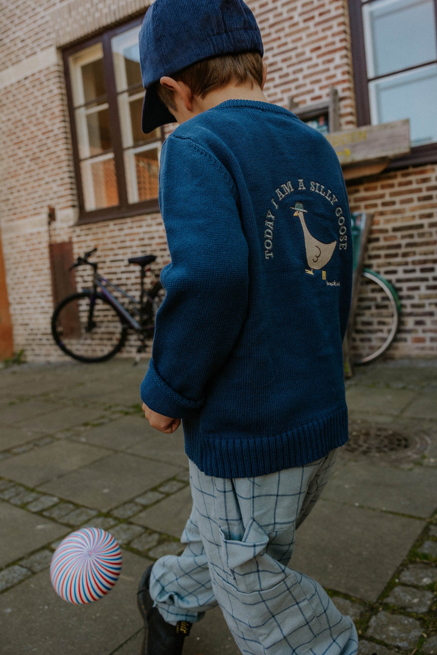 Fliink Mahdi strik Cardigan - Insignia Blue