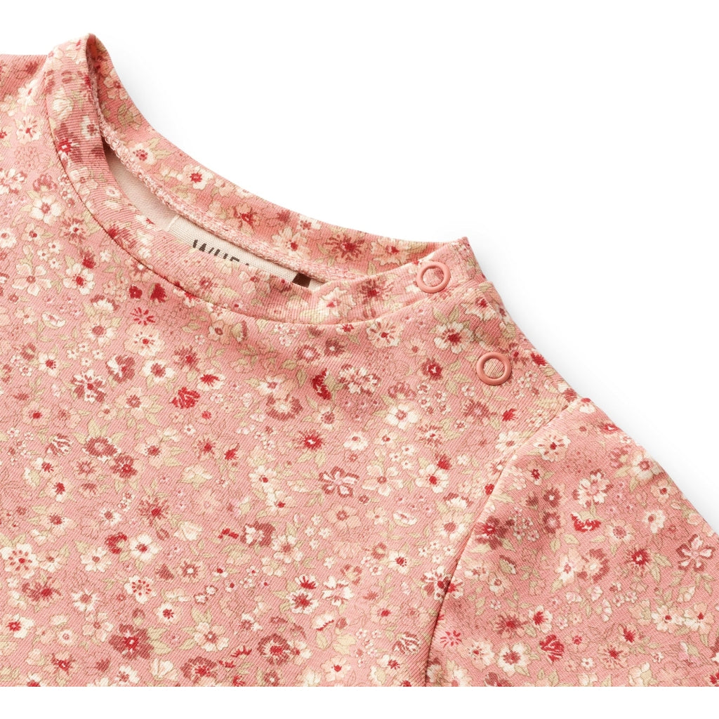 Wheat Sessa Kjole LS - Rosette flowers