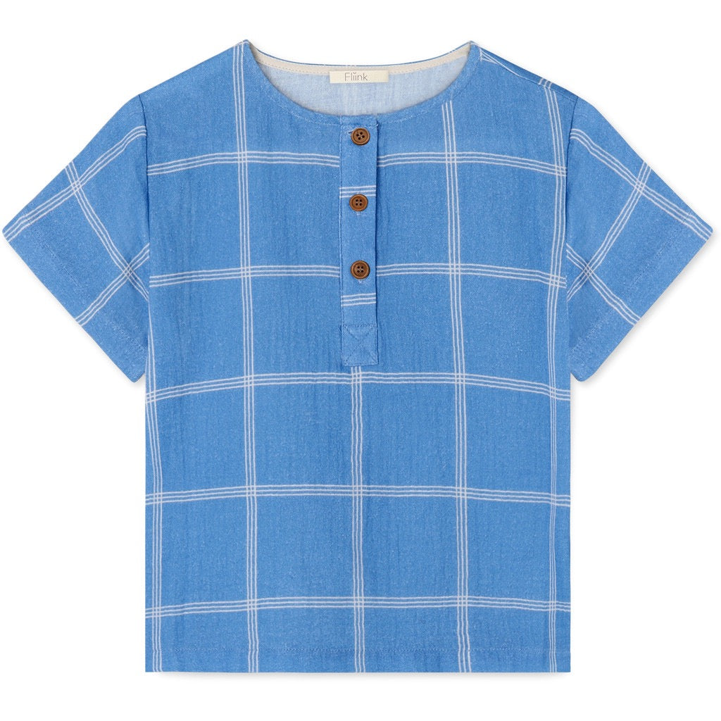 Fliink Cha Cha T-shirt SS - Marina Check