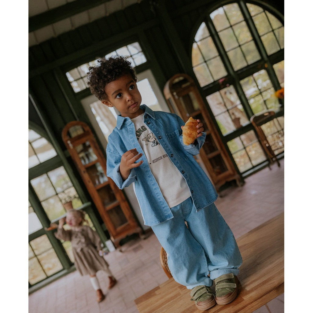 Fliink DONNY BUKSER - MEDIUM DENIM BLUE