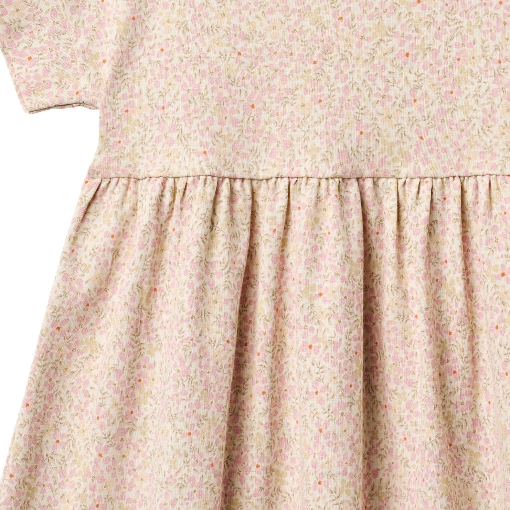 Wheat Emilie Jersey Kjole S/S - Coral flowers