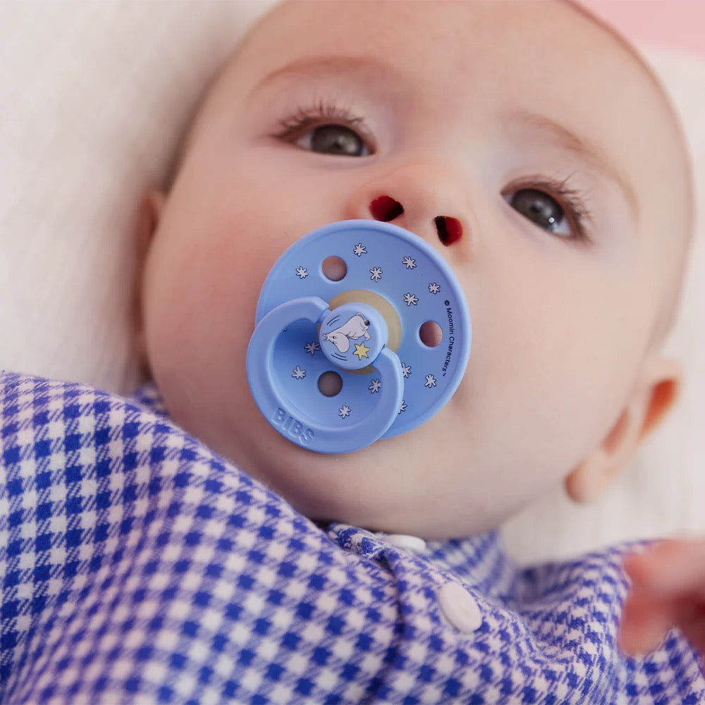 BIBS Moomin Good Night Colour Sutter / 2 pak latex str. 2 - Breeze Mix