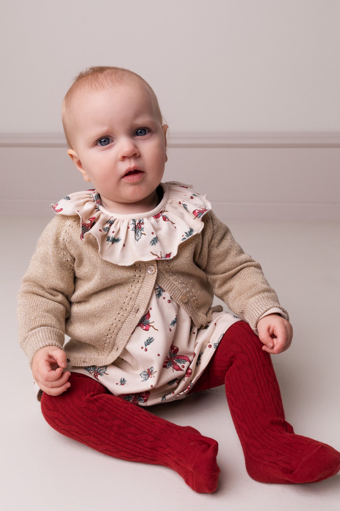 MarMar Tillie Strickjacke – Gold Glitter