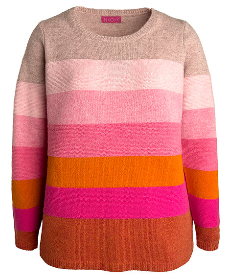 Mansted AMICA strik bluse - Rosa