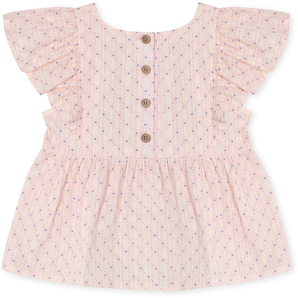 Fliink Zorro Top SS - Icy Pink Check