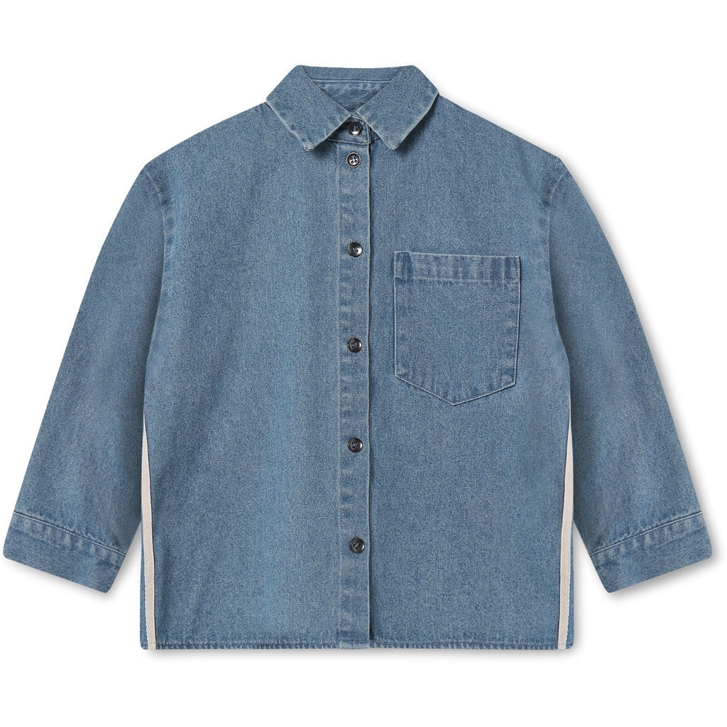 Fliink DONNY SKJORTE - MEDIUM DENIM BLUE
