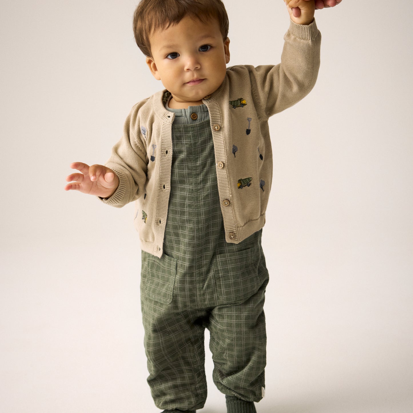 Minymo Strik Cardigan - Feather Gray