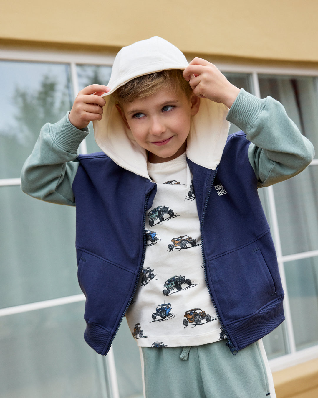 Minymo Sweat Cardigan LS - Odyssey-Gray