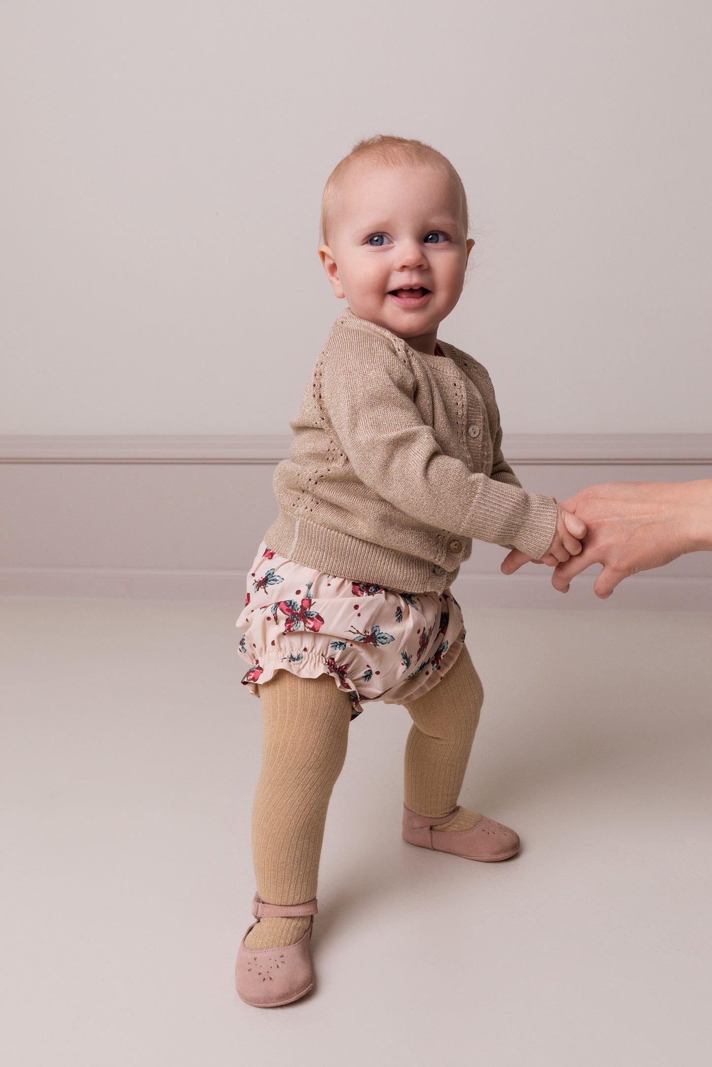 MarMar Tillie Strickjacke – Gold Glitter
